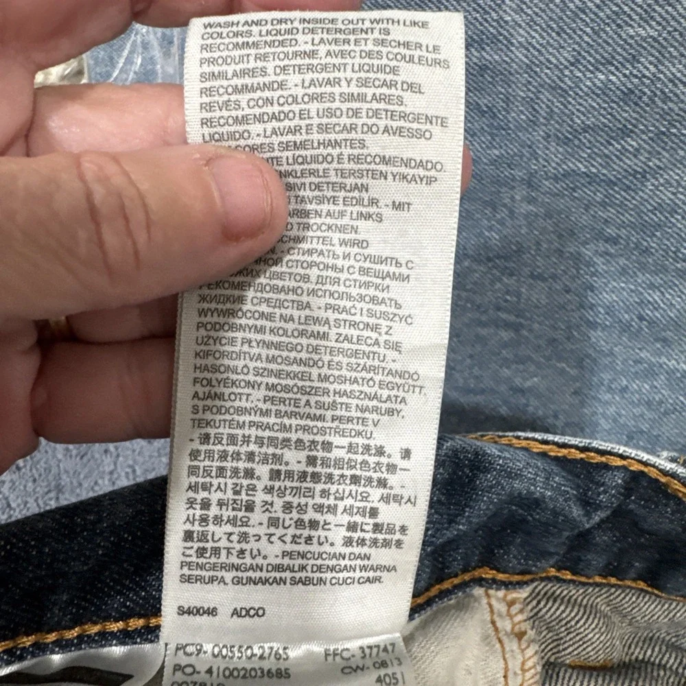 Levi's 550 Relaxed Fit Jeans‎ Mens 36 X 34 Blue 100% Cotton Denim